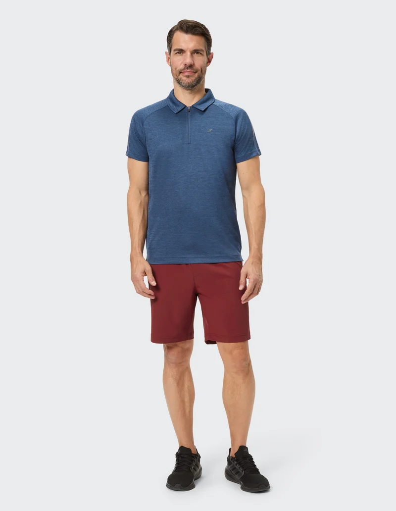 JOY MAREK Kurze Herrenhose mit Mesh-Einsatz