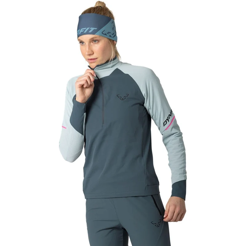 Dynafit Alpine 1/2 Zip Langarmshirt Damen cloud-blue