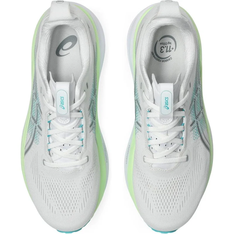 Asics Gel-Kayano 33 Herren Laufschuh white-energy-aqua