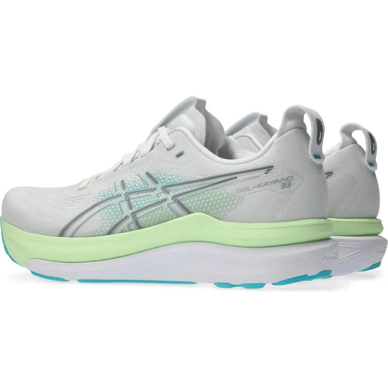 Asics Gel-Kayano 33 Herren Laufschuh white-energy-aqua