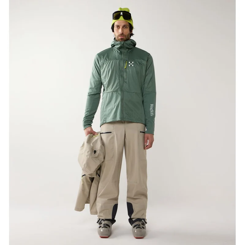 Haglöfs Nallo Touring Hybrid Mid Herren Hardshelljacke chlorophyll-green