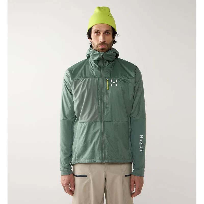 Haglöfs Nallo Touring Hybrid Mid Herren Hardshelljacke chlorophyll-green