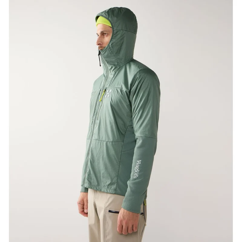 Haglöfs Nallo Touring Hybrid Mid Herren Hardshelljacke chlorophyll-green