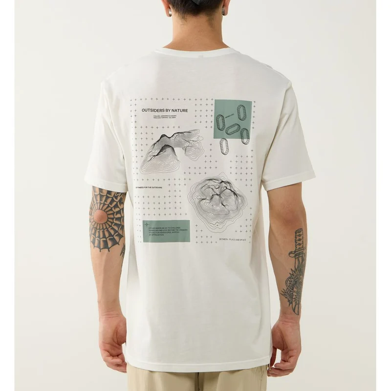Haglöfs Outsiders Graphic Tee T-Shirt Herren Funktionsshirt soft-white