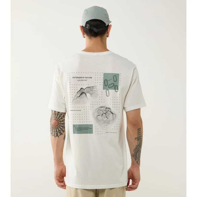 Haglöfs Outsiders Graphic Tee T-Shirt Herren Funktionsshirt soft-white