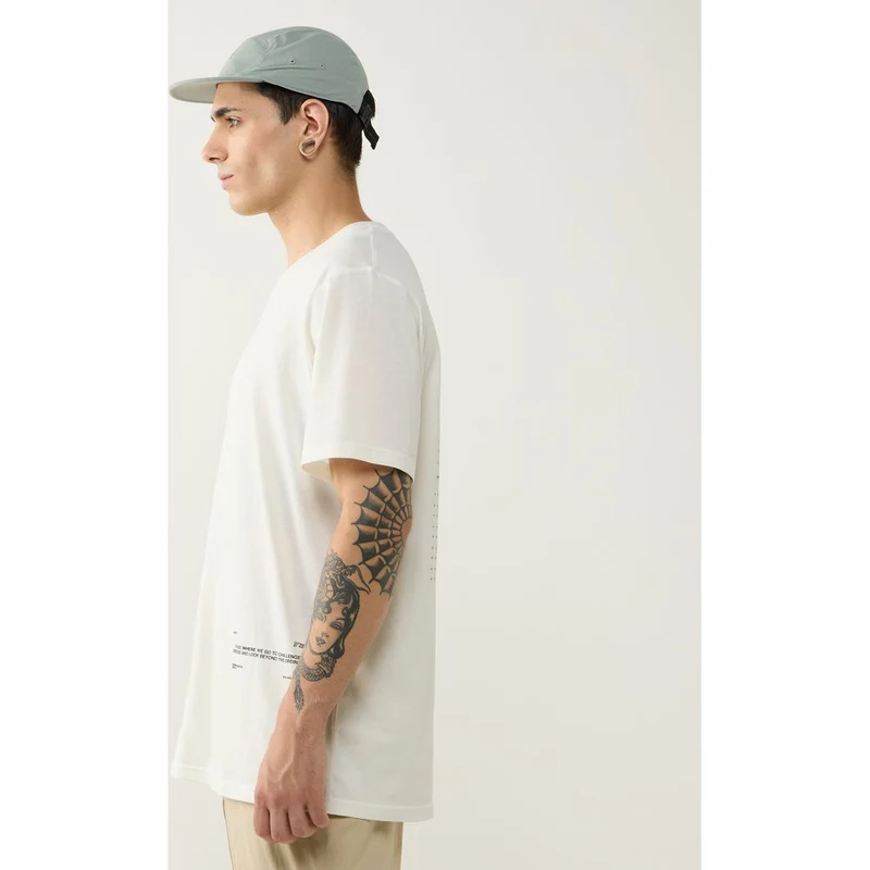 Haglöfs Outsiders Graphic Tee T-Shirt Herren Funktionsshirt soft-white