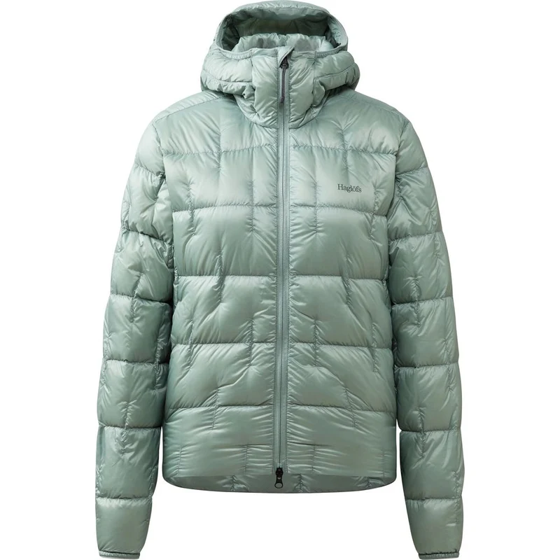 Haglöfs Hede Down Hood Daunenjacke Damen dew-green
