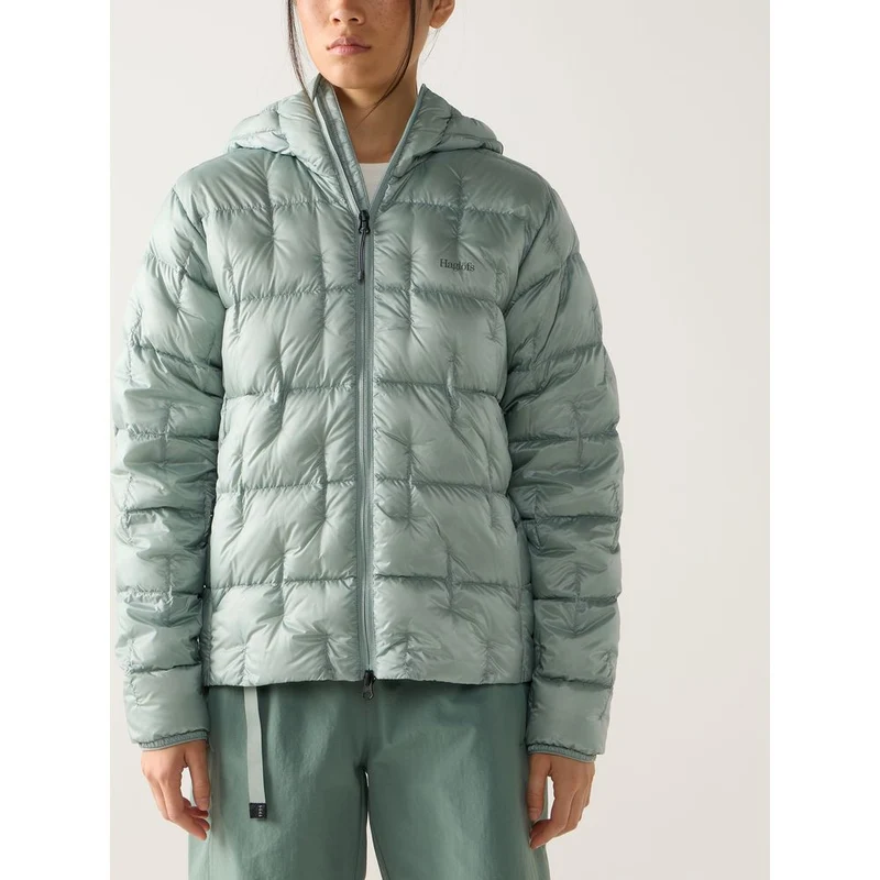 Haglöfs Hede Down Hood Daunenjacke Damen dew-green