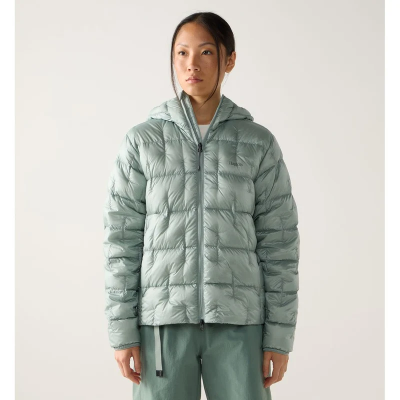 Haglöfs Hede Down Hood Daunenjacke Damen dew-green