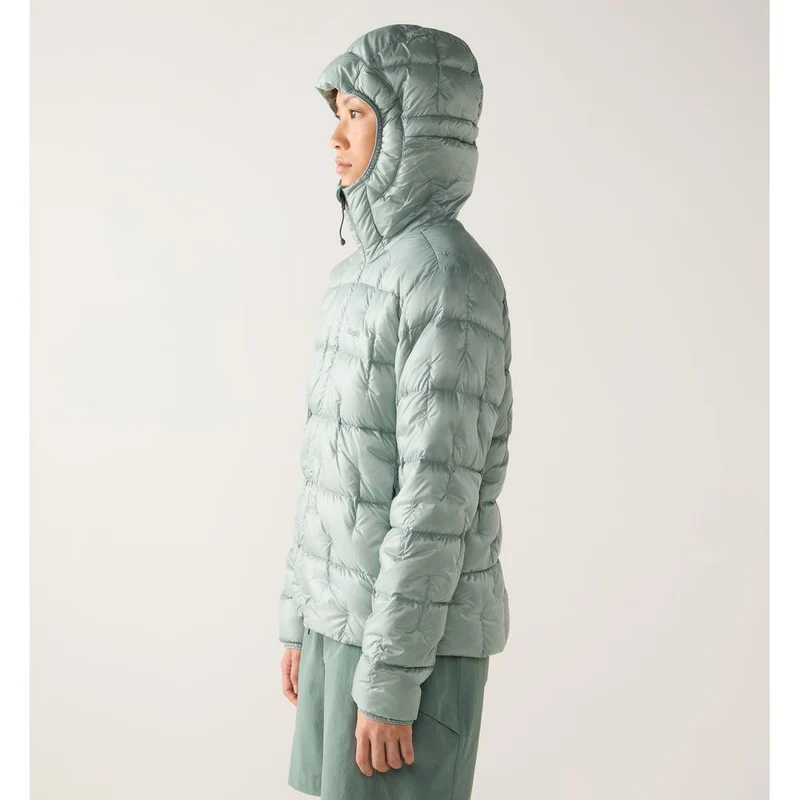 Haglöfs Hede Down Hood Daunenjacke Damen dew-green