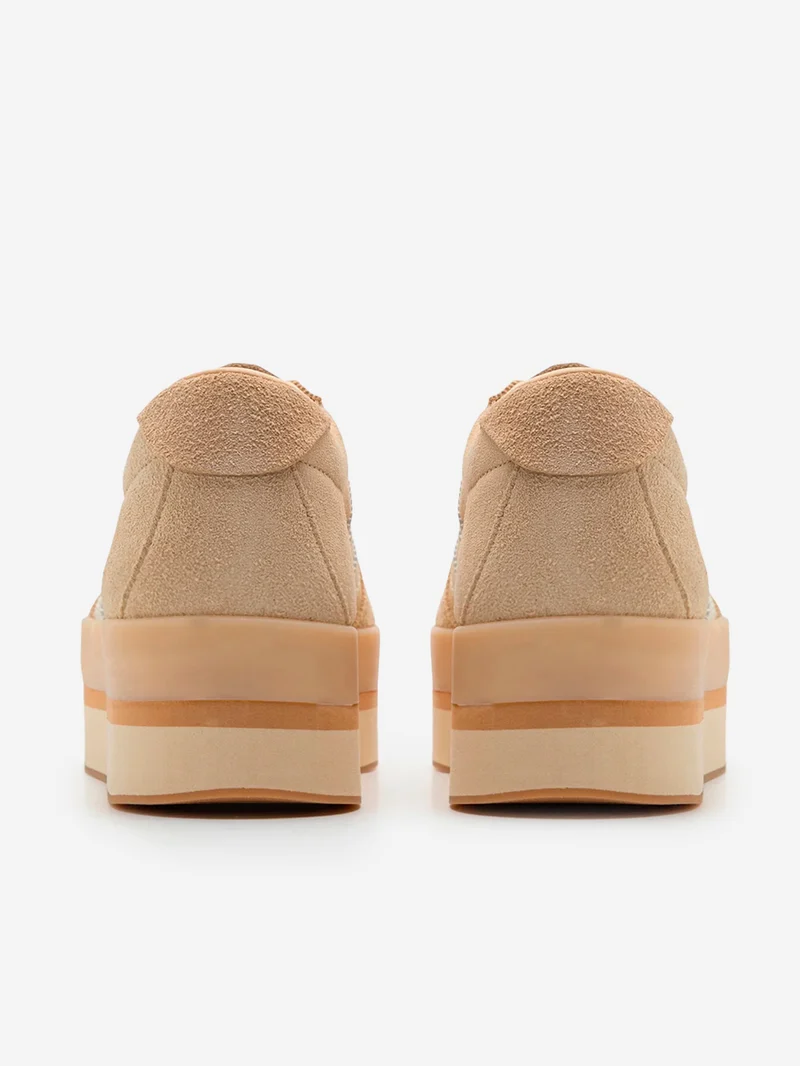W Gazelle Stack beige platform