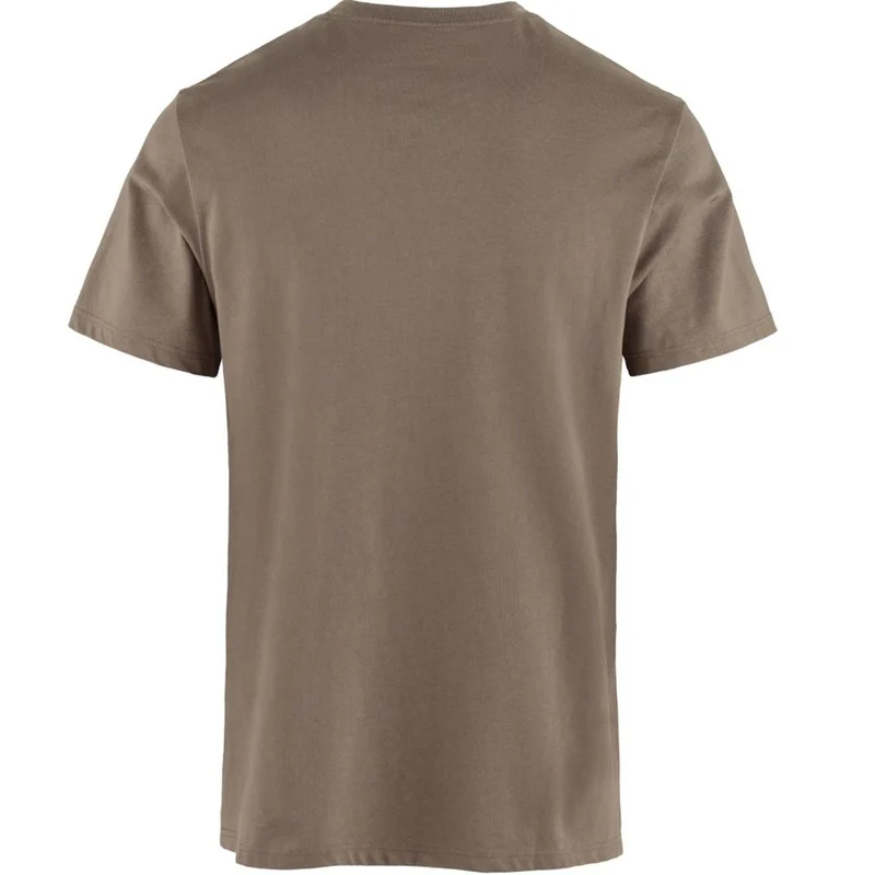 Fjäll Räven Multicolor Logo M suede brown Herren T-Shirt