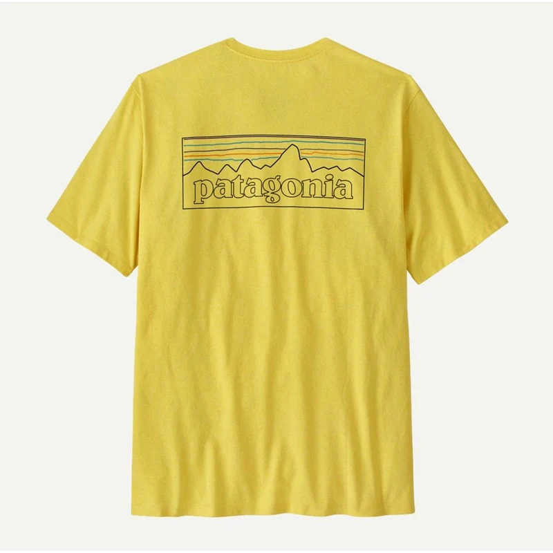 Patagonia M P-6 Logo Responsibili outline lemon zest Herren T-Shirt