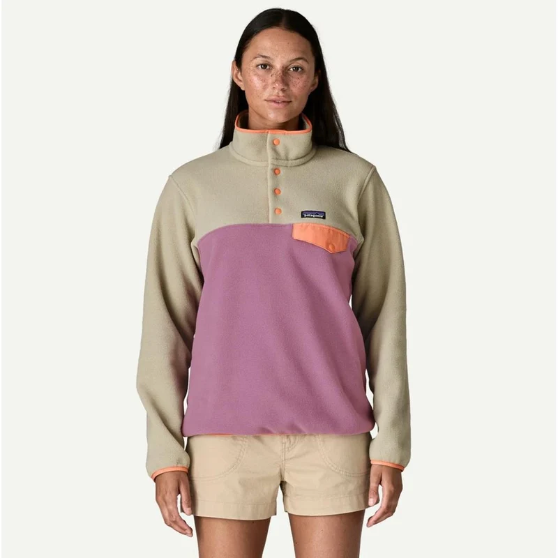 Patagonia W Lightweight Synch Snap-T light violet Damen Pullover