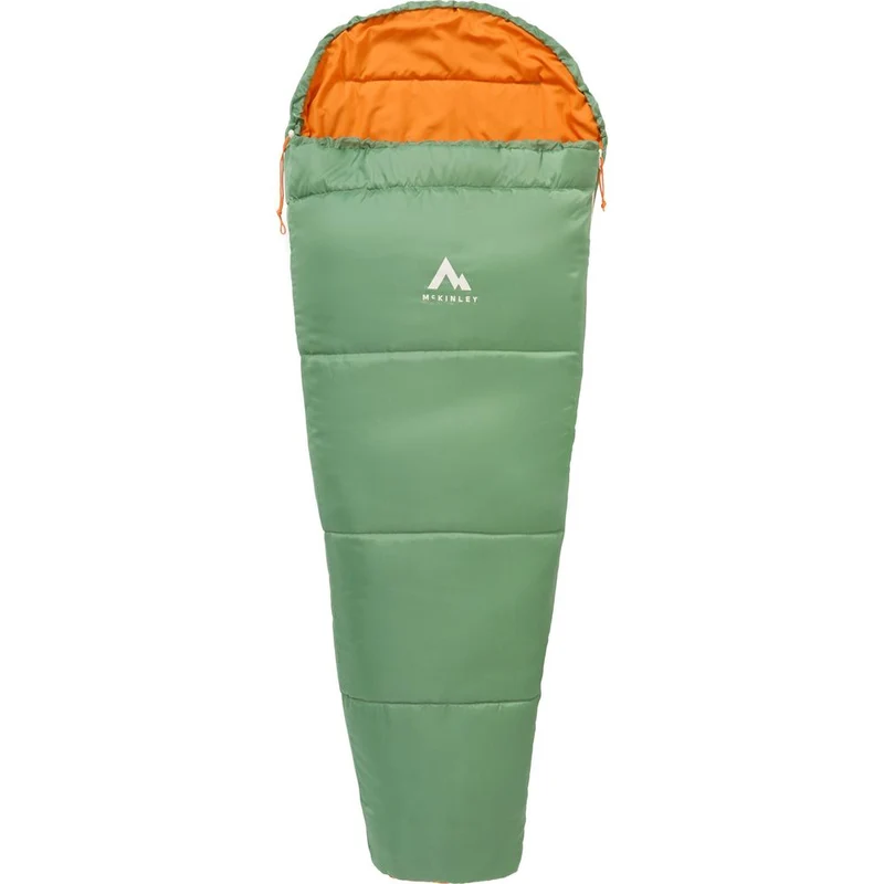 McKinley Kinder Mumien-Schlafsack Jr Softactive 10 green-orange-beige