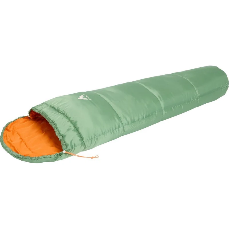 McKinley Kinder Mumien-Schlafsack Jr Softactive 10 green-orange-beige