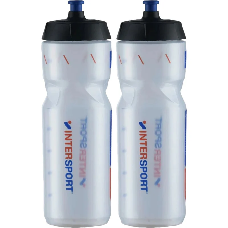 Intersport Fahrrad Trinkflasche 2er Set transparent