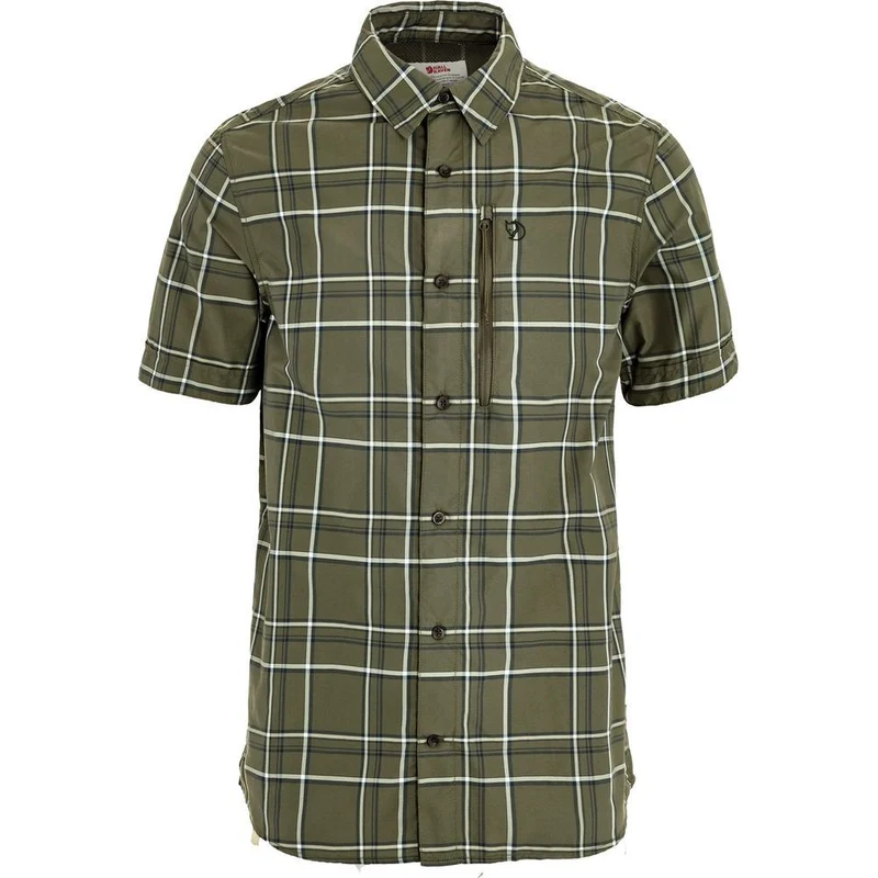 Fjällräven Abisko Hike Herren Hemd laurel-green-chalk-white