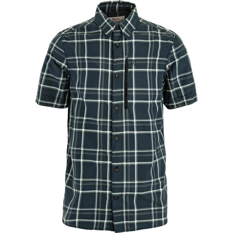 Fjällräven Abisko Hike Herren Hemd dark-navy-chalk-white