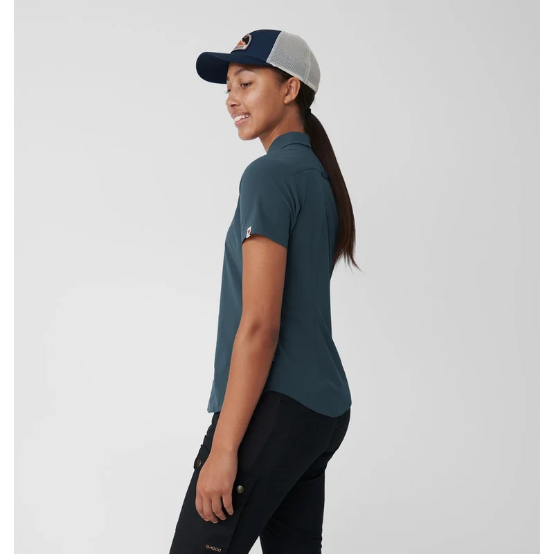 Fjällräven High Coast Lite Damen Kurzarmhemd navy