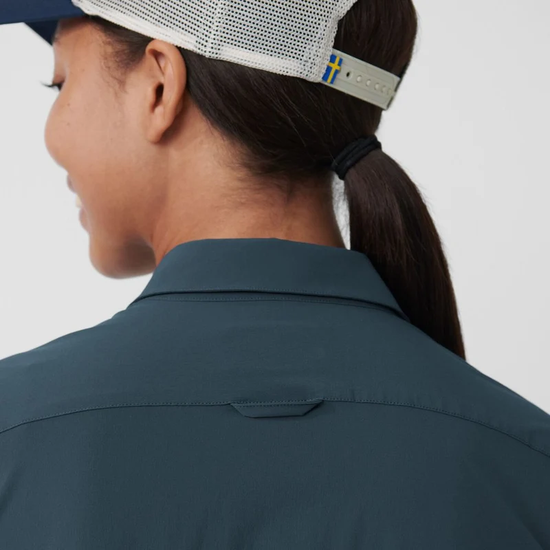 Fjällräven High Coast Lite Damen Kurzarmhemd navy