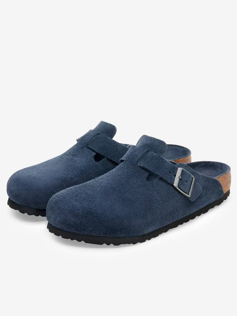 Boston suede blu plantare morbido