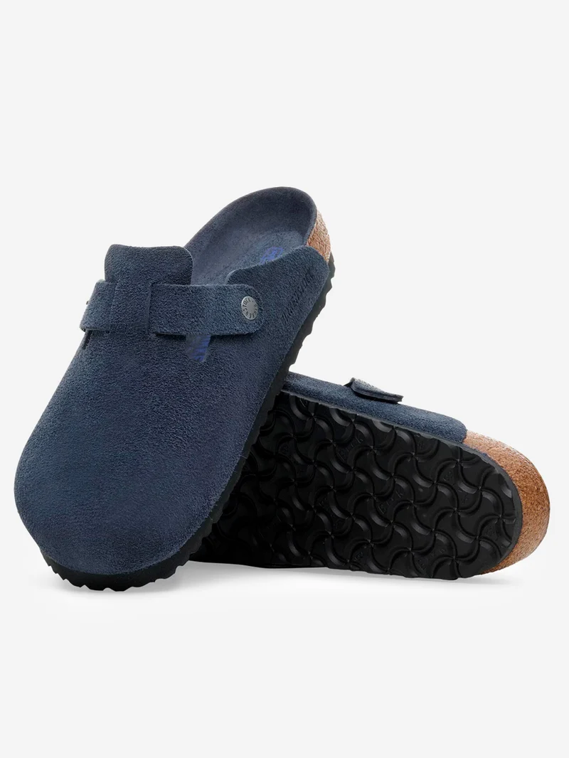 Boston suede blu plantare morbido