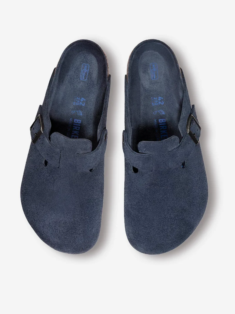 Boston suede blu plantare morbido