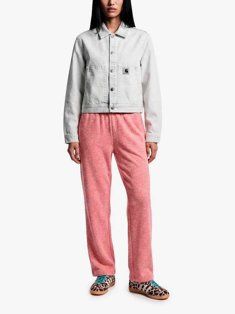 Pantaloni jogging ampi rosa