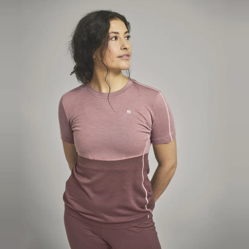 Ortovox 185 Rock'N'Wool Short Sleeve W Icy shore