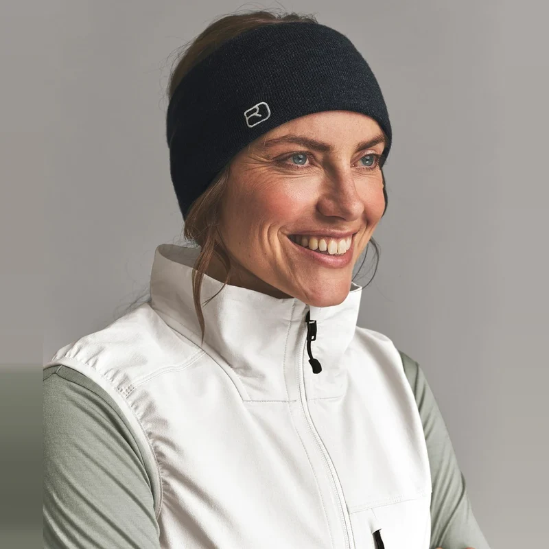 Ortovox Wonderwool Headband Black raven blend