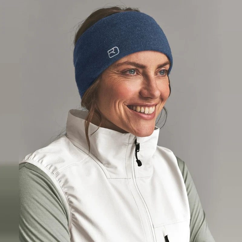 Ortovox Wonderwool Headband Blue nunatak blend