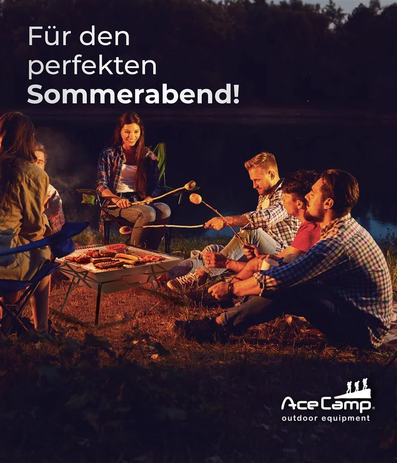 AceCamp Holzkohlegrill To Go Medium – faltbar & tragbar