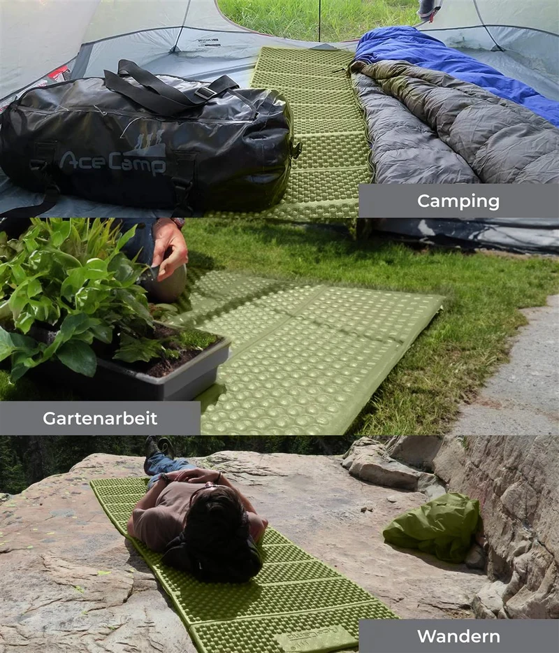 AceCamp Chill Star Liegematte 186x56 cm – grün