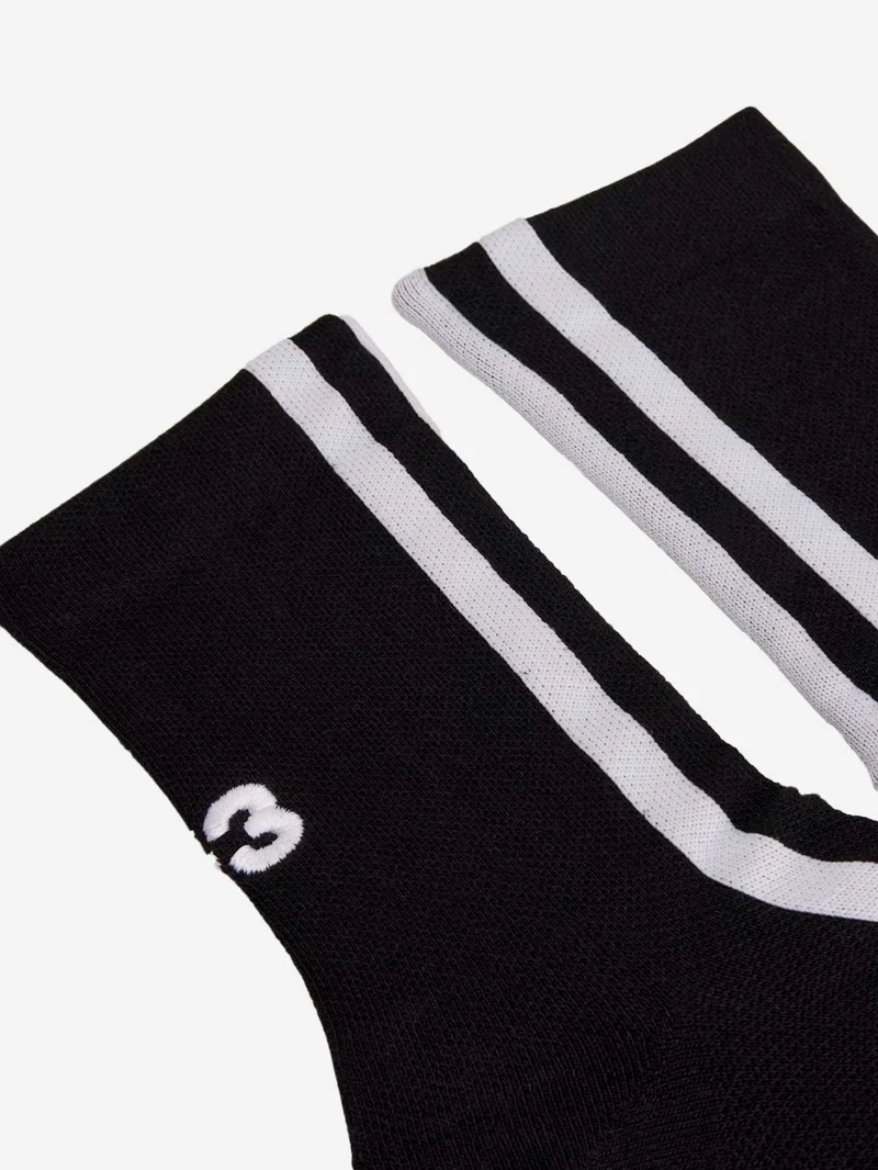 Calze nere con stripes