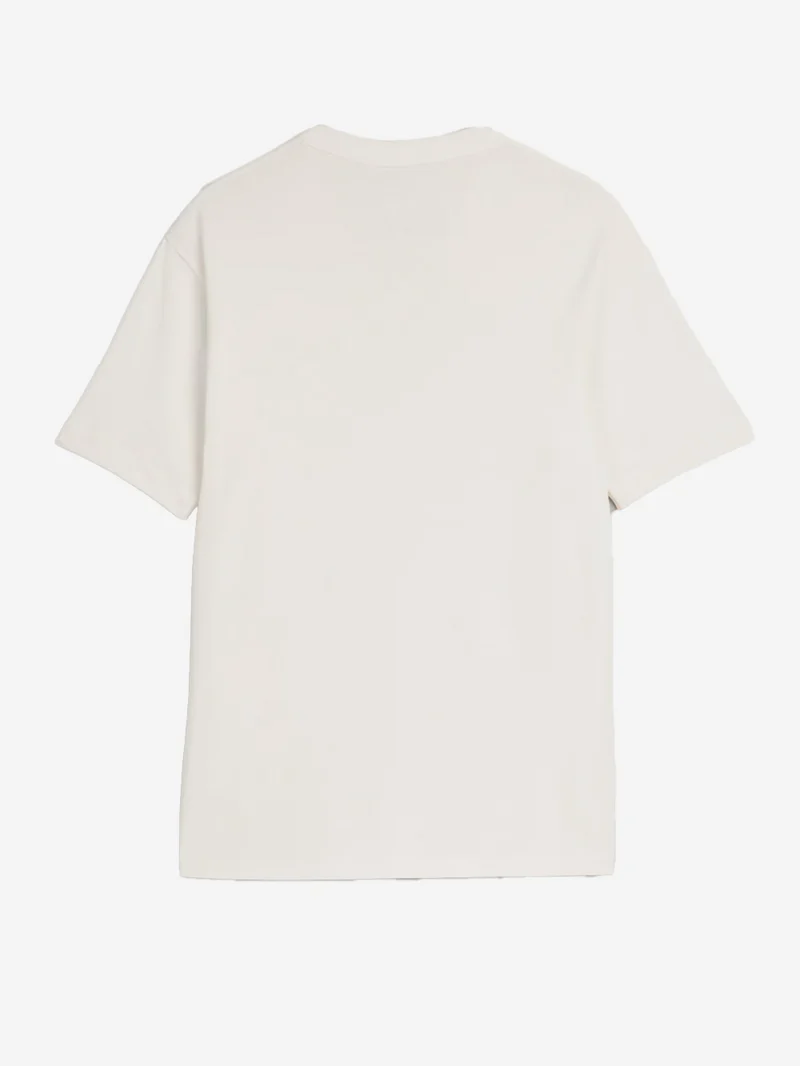 T-shirt bianca slim fit con logo sul petto