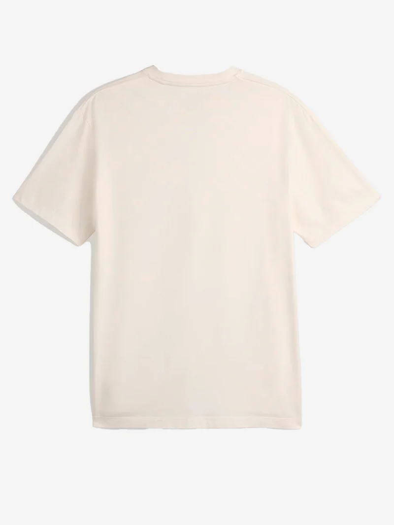T-shirt bianca con logo a trasferimento termico