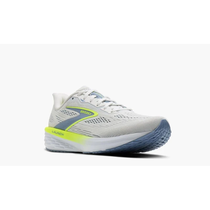 Brooks Launch 12 Men white rainwashed nightlife