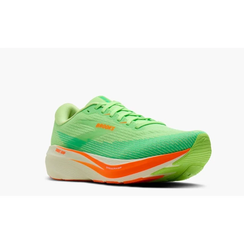 Brooks Ghost Amp Men green green shocking orange