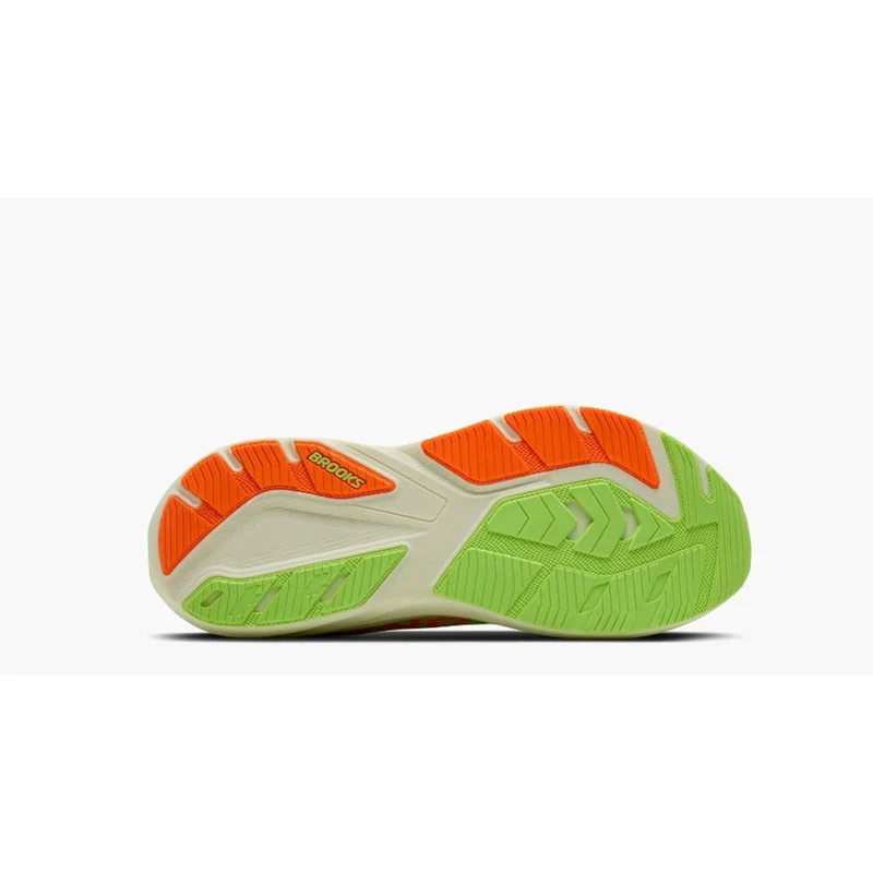 Brooks Ghost Amp Men green green shocking orange