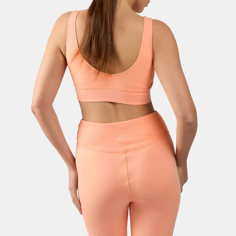 Lux Women's Peached V-Neck Sports Bra