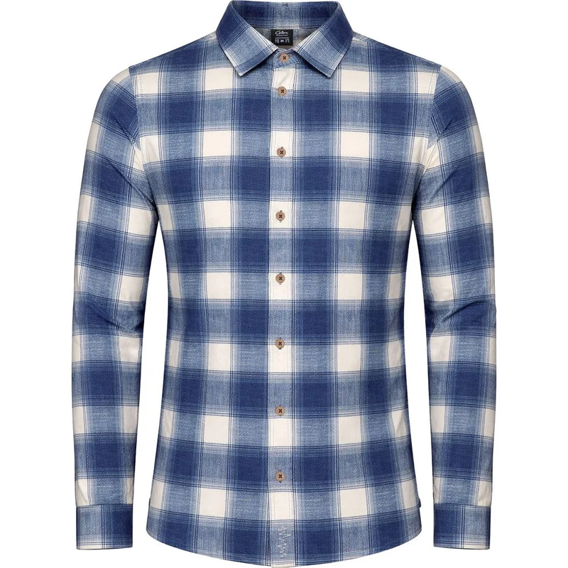 Chillaz Sebastian 20 Karo Herren Langarmhemd dark-blue