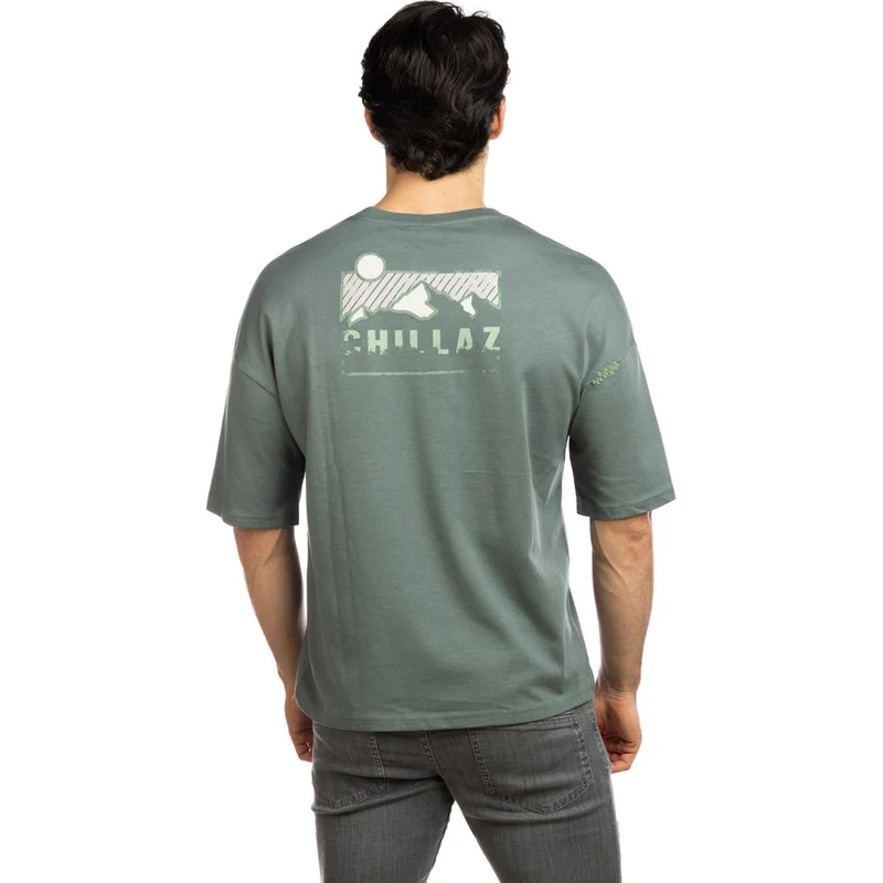 Chillaz Bozeman Mountain Logo Herren T-Shirt dark-green