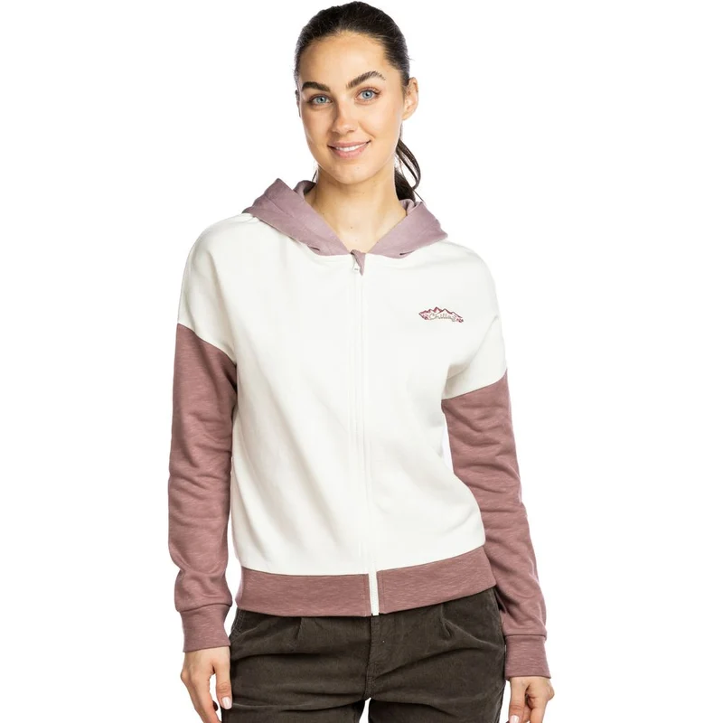 Chillaz Attersee Mountain Flower Damen Kapuzenjacke wine
