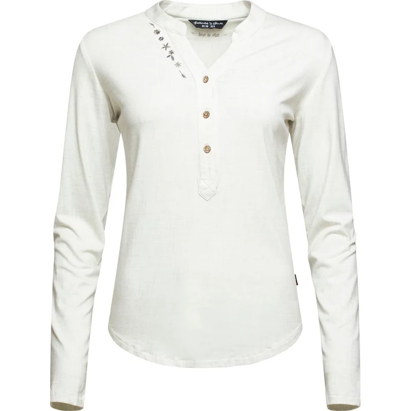 Chillaz Sonnblick Flower Damen Langarmshirt creme