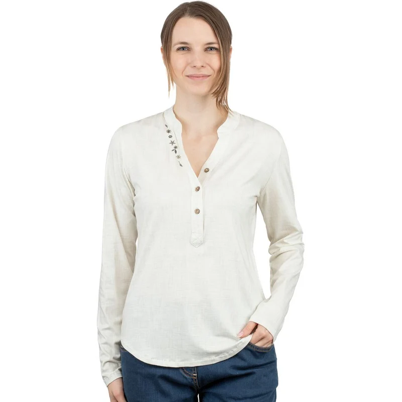 Chillaz Sonnblick Flower Damen Langarmshirt creme