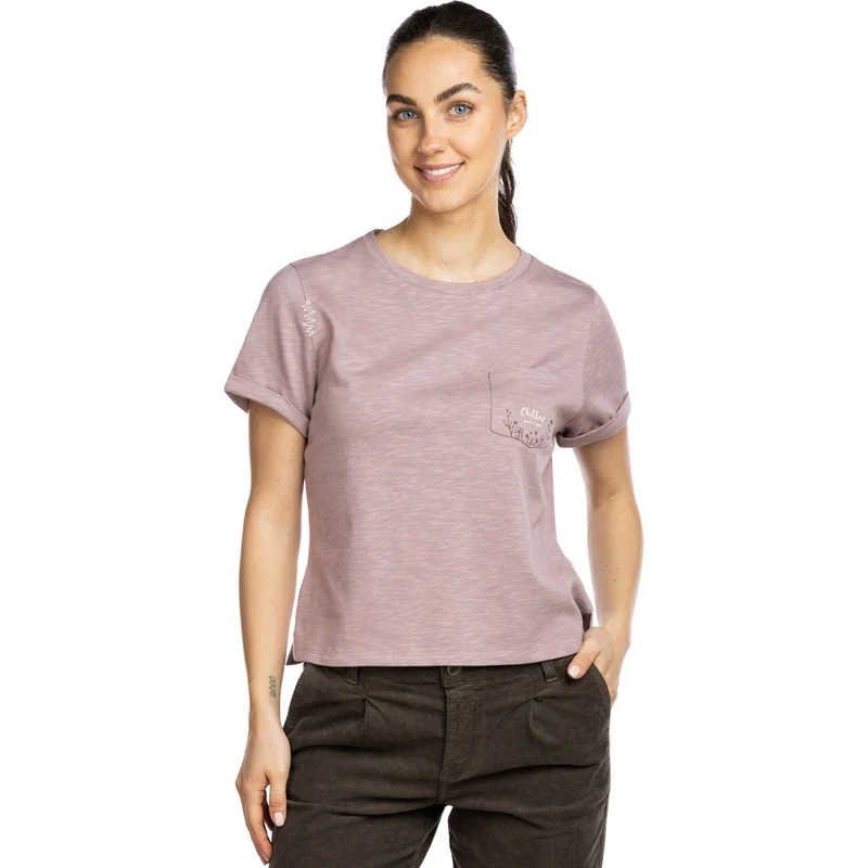 Chillaz Grosetto Search & Respect Damen T-Shirt mauve