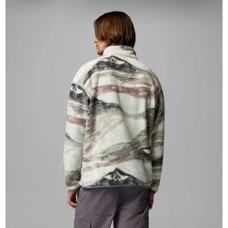 Columbia Helvetia™ II Printed Half Snap Herren Fleecepullover sedona-sage-sum