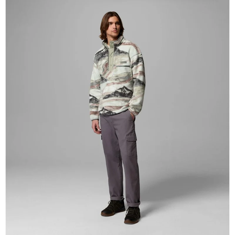 Columbia Helvetia™ II Printed Half Snap Herren Fleecepullover sedona-sage-sum