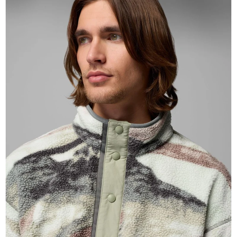 Columbia Helvetia™ II Printed Half Snap Herren Fleecepullover sedona-sage-sum